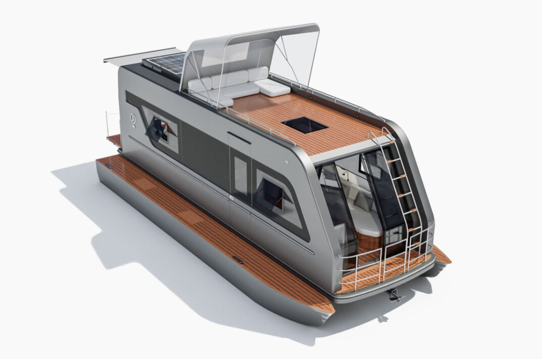 The Caracat 860 Caravan Can Transform into an Electric Catamaran